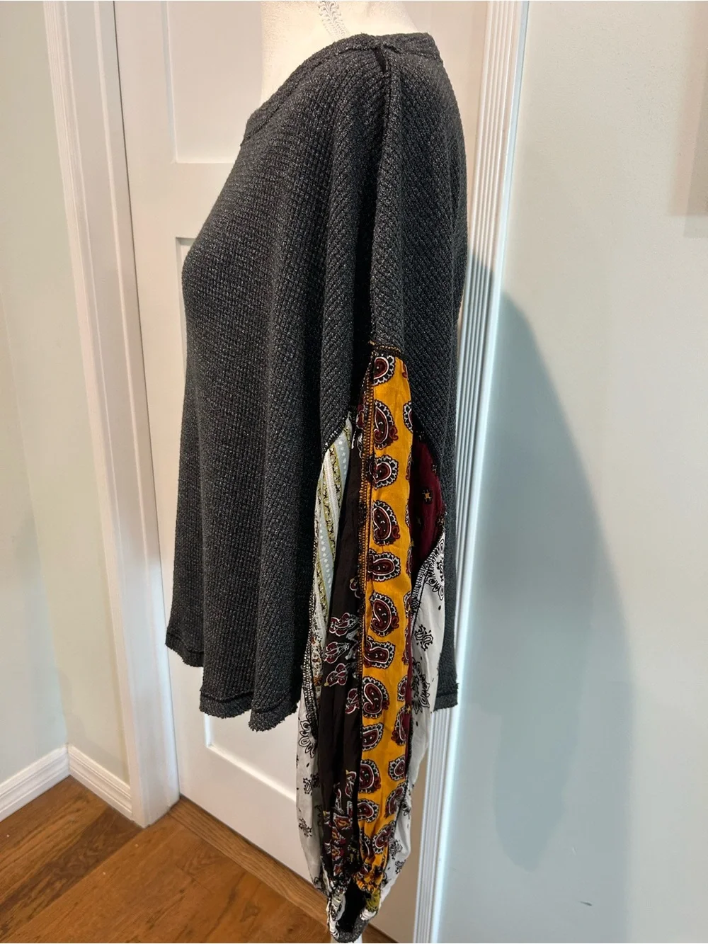 We The Free Blossom Oversized Thermal With Boho Sleeves